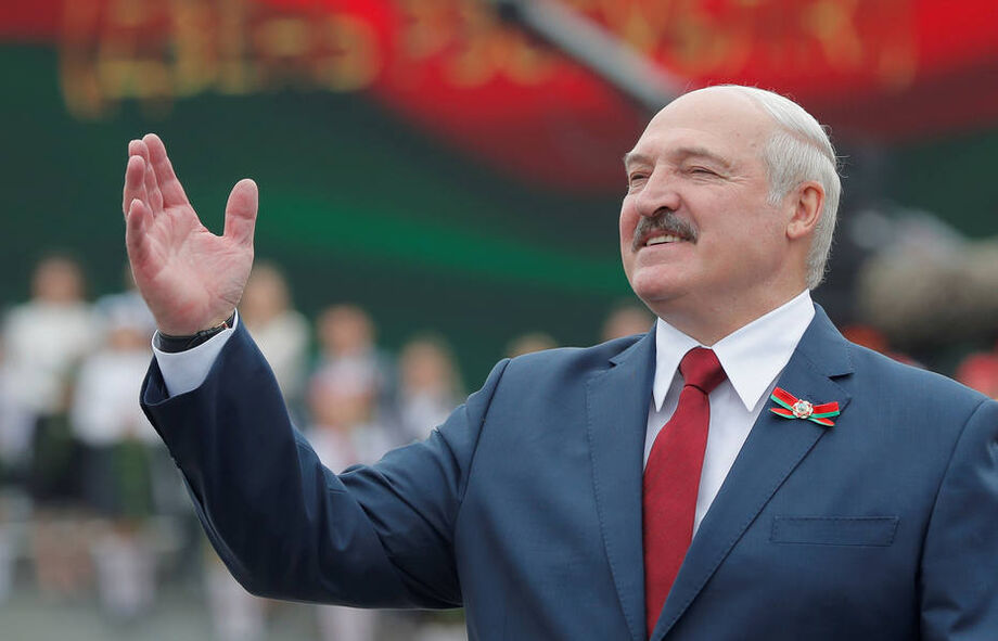 Alexander Lukashenko durante a celebração do Dia da Independência em Minsk, em julho