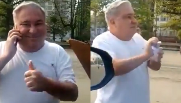 O desembargador Eduardo Siqueira foi flagrado humilhando guarda municipal em Santos.