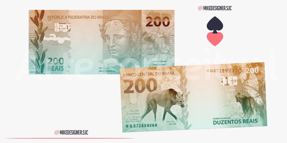 Nova nota de duzentos reais