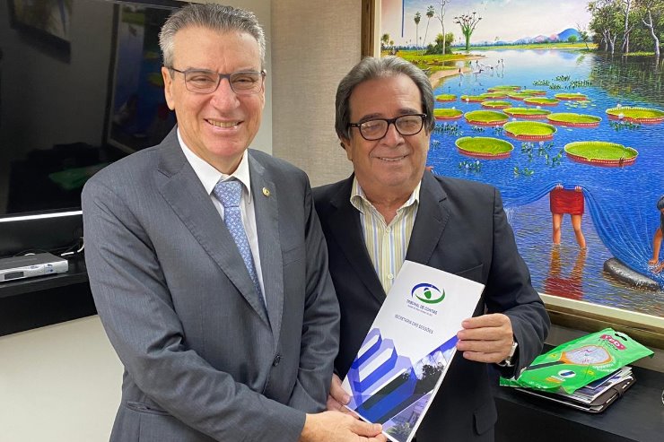 Deputado Paulo Corrêa se encontrou, nesta quinta-feira, com o conselheiro Iran Coelho das Neves