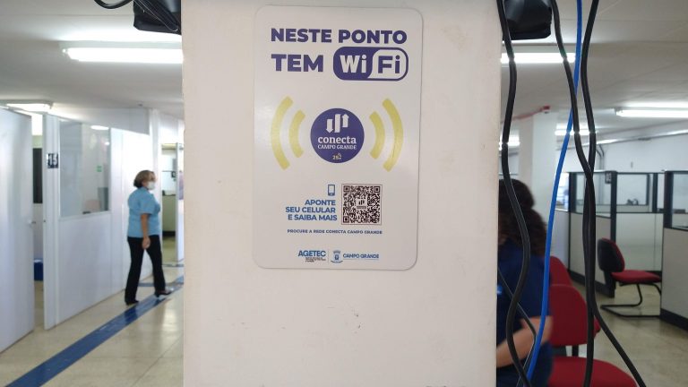 Ponto de wifi conecta campo grande