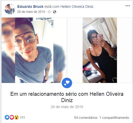 Eles estavam juntos há um ano