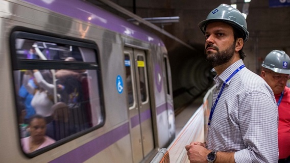 O secretário de Transportes Metropolitanos de São Paulo, Alexandre Baldy.