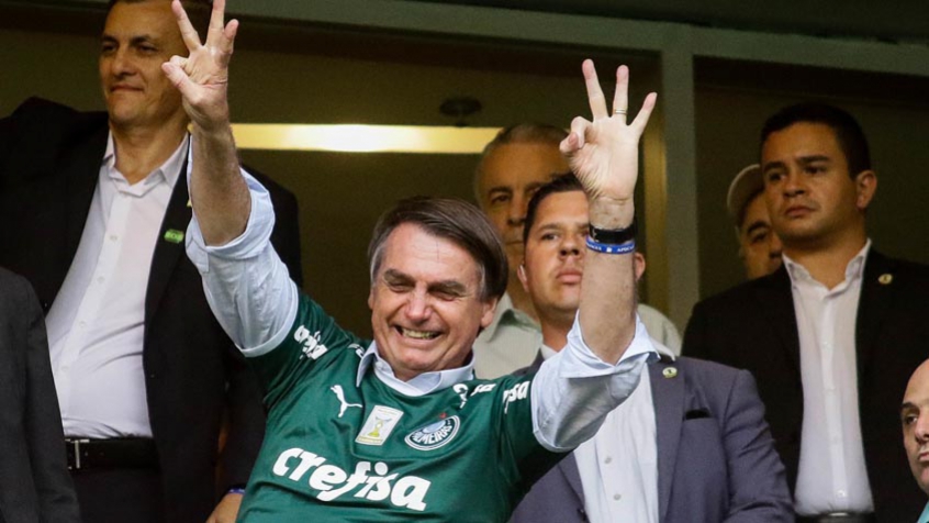 Bolsonaro é torcedor do Palmeiras