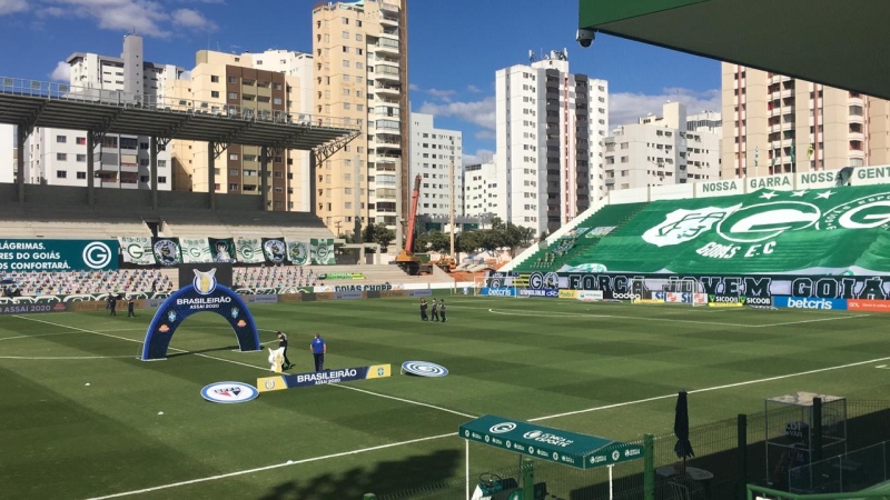 Estádio Hailé Pinheiro preparada para o jogo contra o São Paulo
