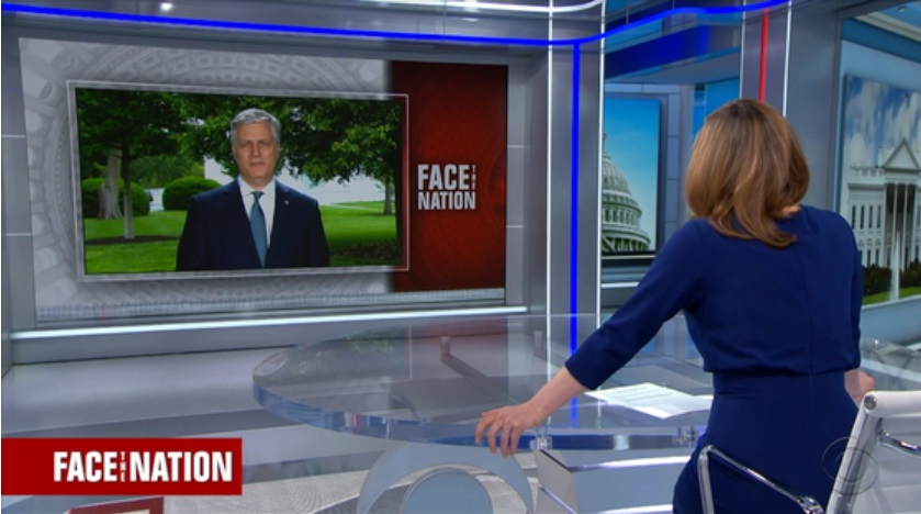 O conselheiro de segurança nacional da Casa Branca foi entrevistado no programa Face the Nation, da CBS