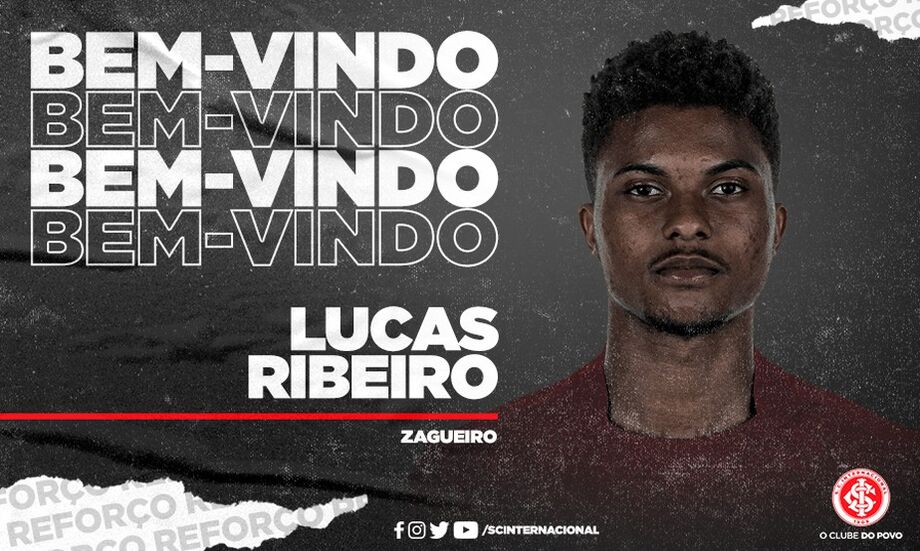 O Inter anunciou nesta segunda-feira a contratação do zagueiro Lucas Ribeiro. O jovem de 21 anos assina contrato por empréstimo do Hoffenheim, da Alemanha, até o final de 2021.