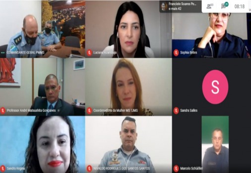 Reunião via chamada de vídeo