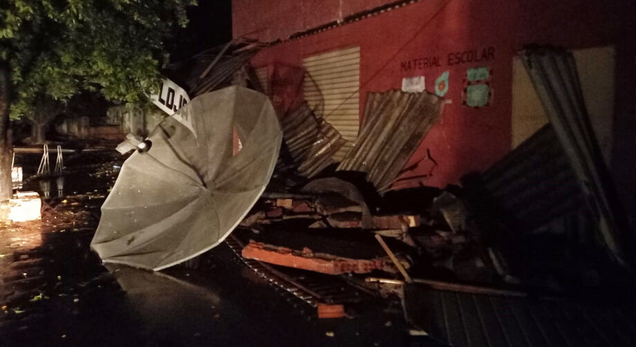 Forte temporal trouxe prejuízos à cidade