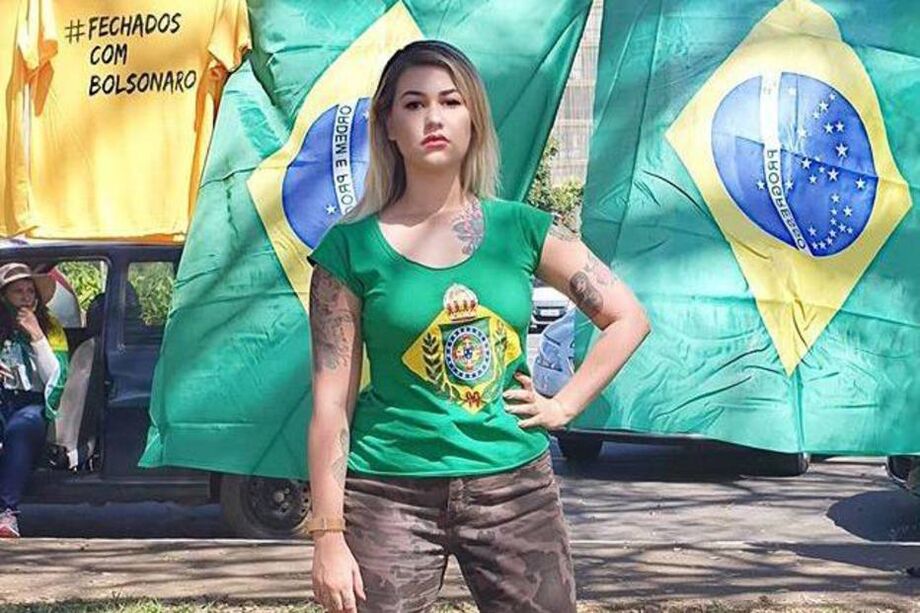 A ativista bolsonarista Sara Winter