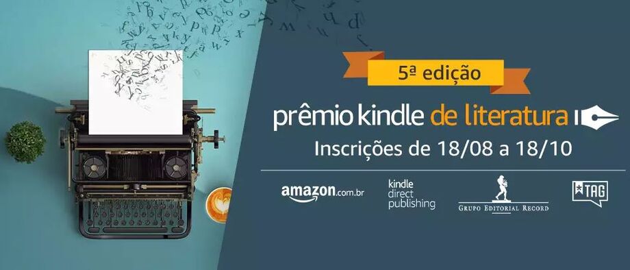 O Prêmio Kindle de Literatura está com as inscrições abertas para sua 5ª edição