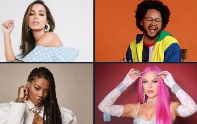 Anitta, Emicida, Ludmilla e Luísa Sonza são os artistas com mais indicações ao MTV Miaw 2020