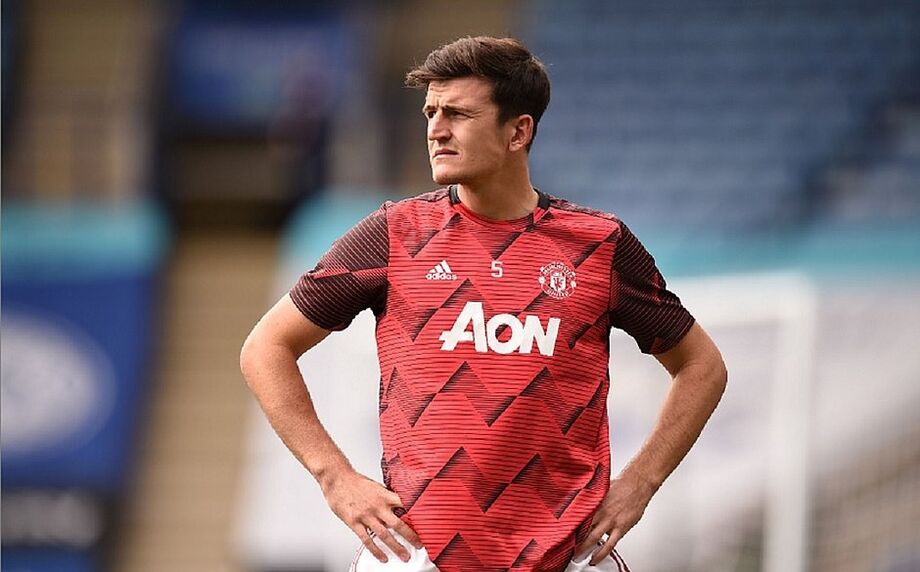 Zagueiro inglês Harry Maguire, capitão do Manchester United