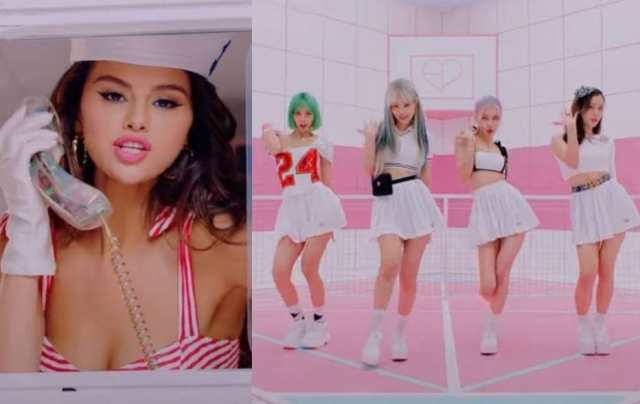 O vídeo explora referências retrôs e muitas cores pastel. No entanto, o clipe não mostra a cantora estadunidense e as estrelas sul-coreanas em uma mesma locação.