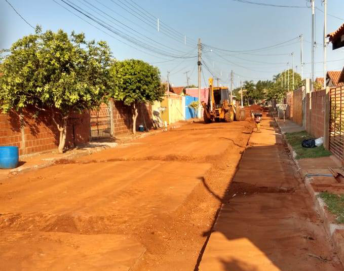 Em Terenos, a Sanesul está executando as obras de ampliação do Sistema de Esgotamento Sanitário (SES)