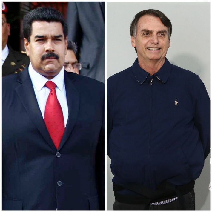 Nicolás Maduro e Jair Bolsonaro