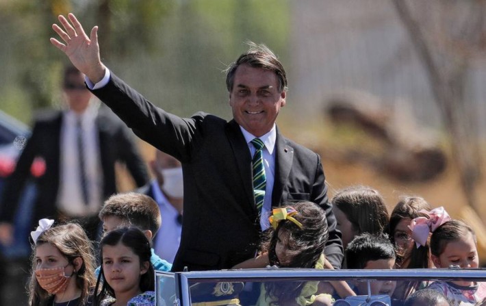 Bolsonaro em desfile do 7 de setembro