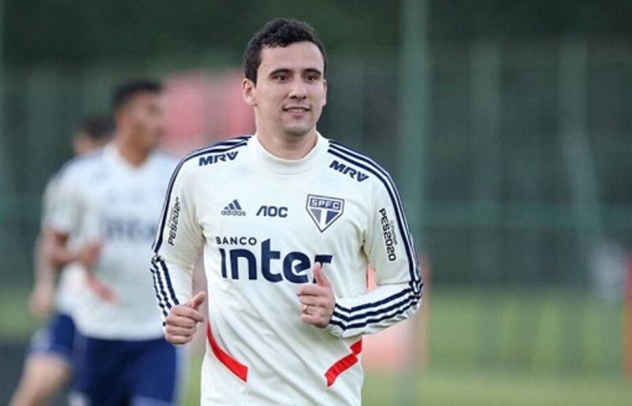 Pablo em treino do São Paulo