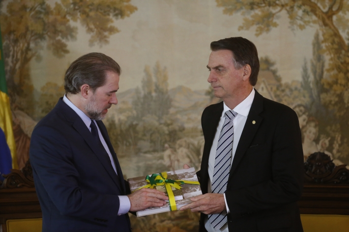 Dias Toffoli e Bolsonaro