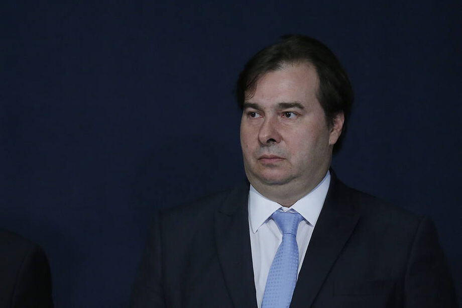 O presidente da Câmara, Rodrigo Maia