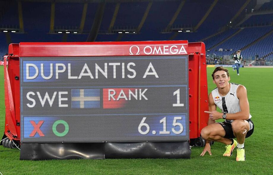 Armand Duplantis, recordista mundial do salto com vara