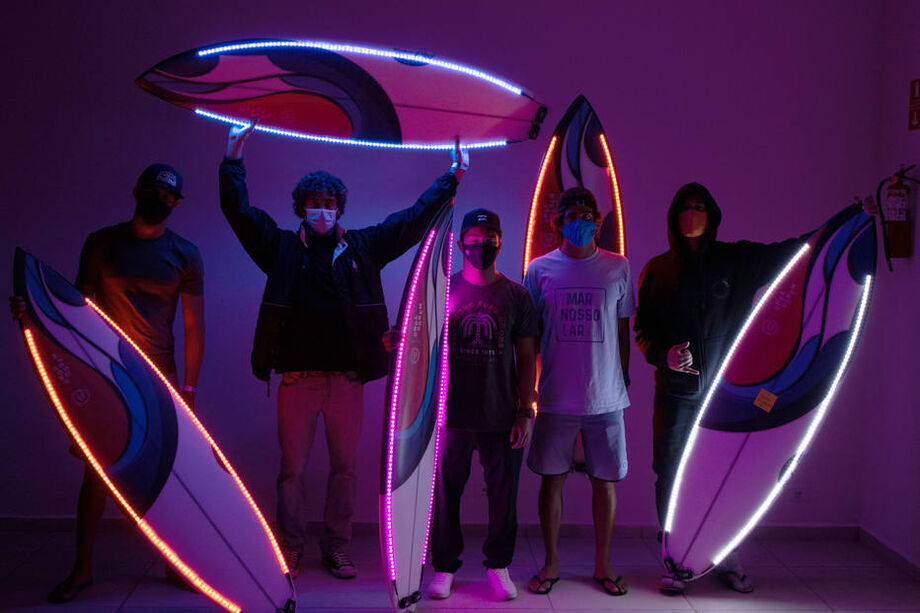Lucas Chumbo, Yago Dora, Lucas Vicente, Miguel Pupo e Paulo Vilhena