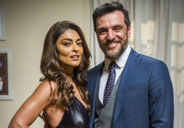 Juliana Paes (Bibi Perigosa) e Rodrigo Lombardi (Caio) em 'A Força do Querer'