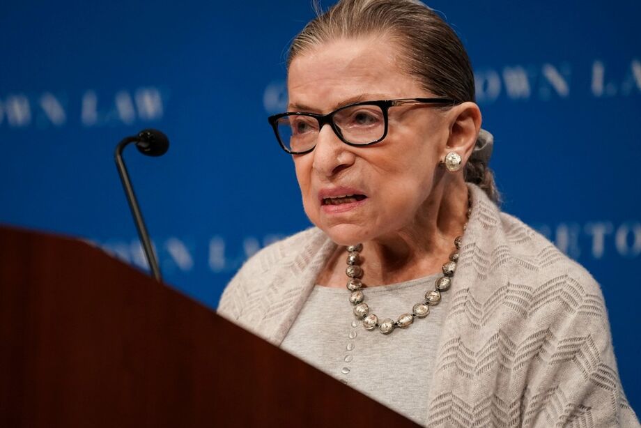 Ruth Bader Ginsburg em Washington DC, em 12 de setembro de 2019