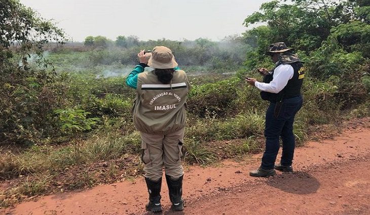 O trabalho de campo investigou a origem dos focos de calor e os impactos do fogo na fauna nos pantanais
