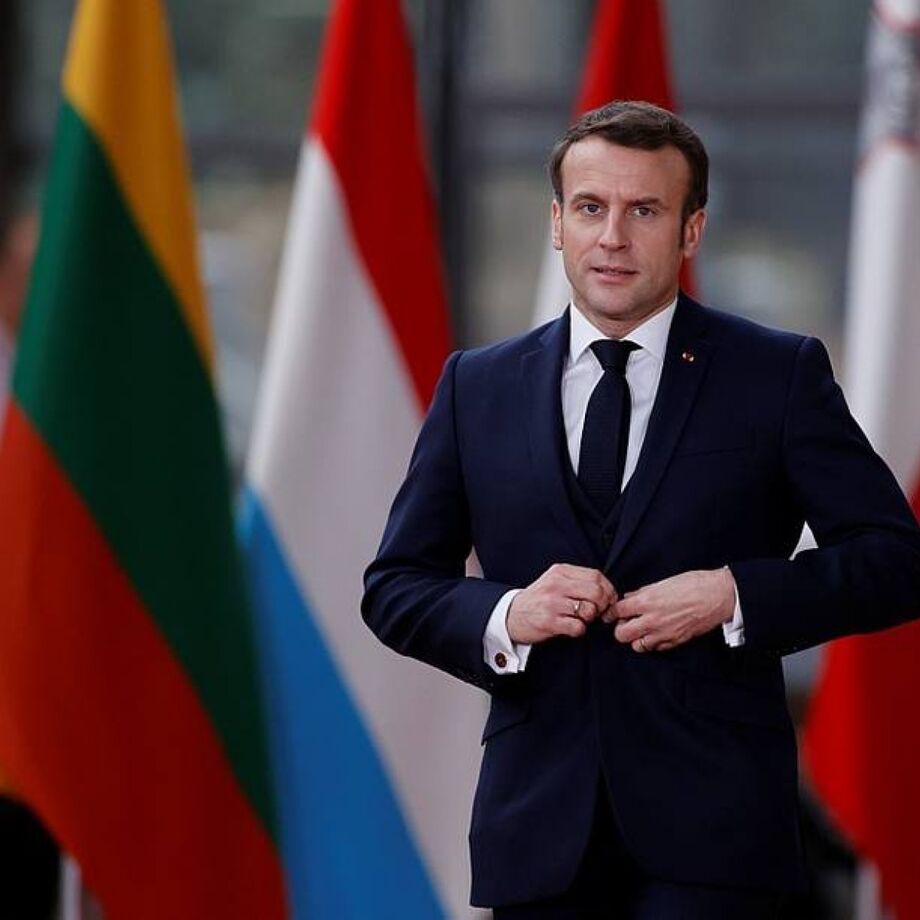 O presidente da França, Emannuel Macron