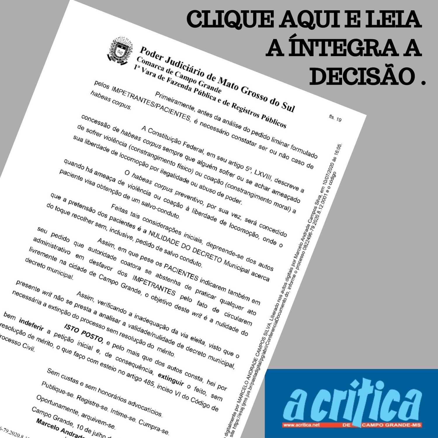 Advogados tentam habeas corpus contra toque de recolher às 20h, mas juiz nega