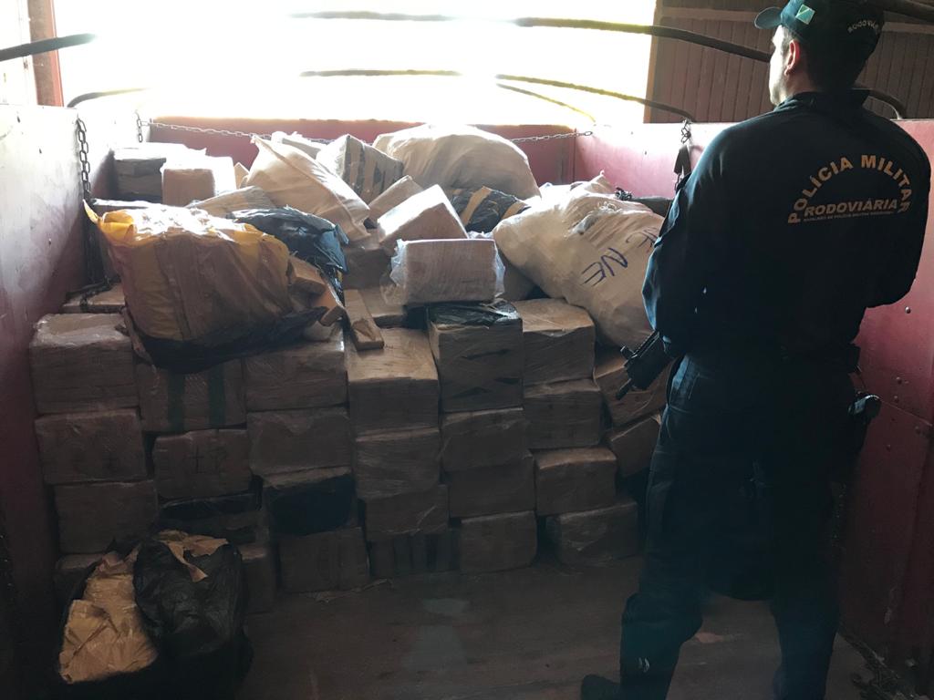 Com esta apreensão a Polícia Militar Rodoviária ultrapassa pela primeira vez em sua história a marca de 100 toneladas de entorpecentes apreendidos em um único ano.