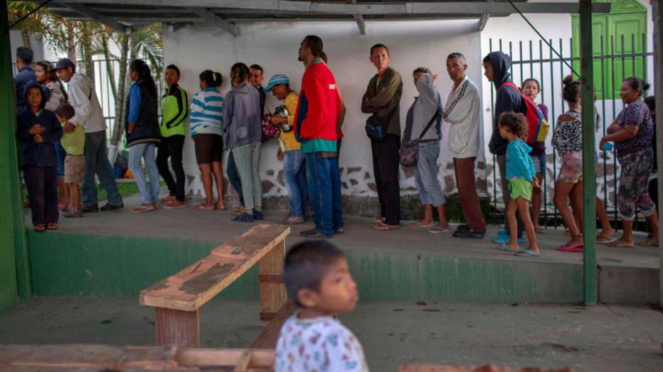 Refugiados venezuelanos em Pacaraima (RR), uma das principais portas de entrada de imigrantes  