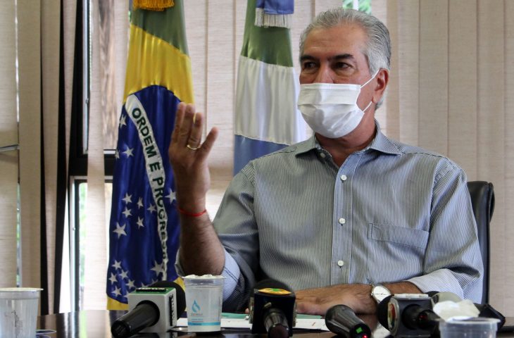 O governador Reinaldo Azambuja (PSDB).