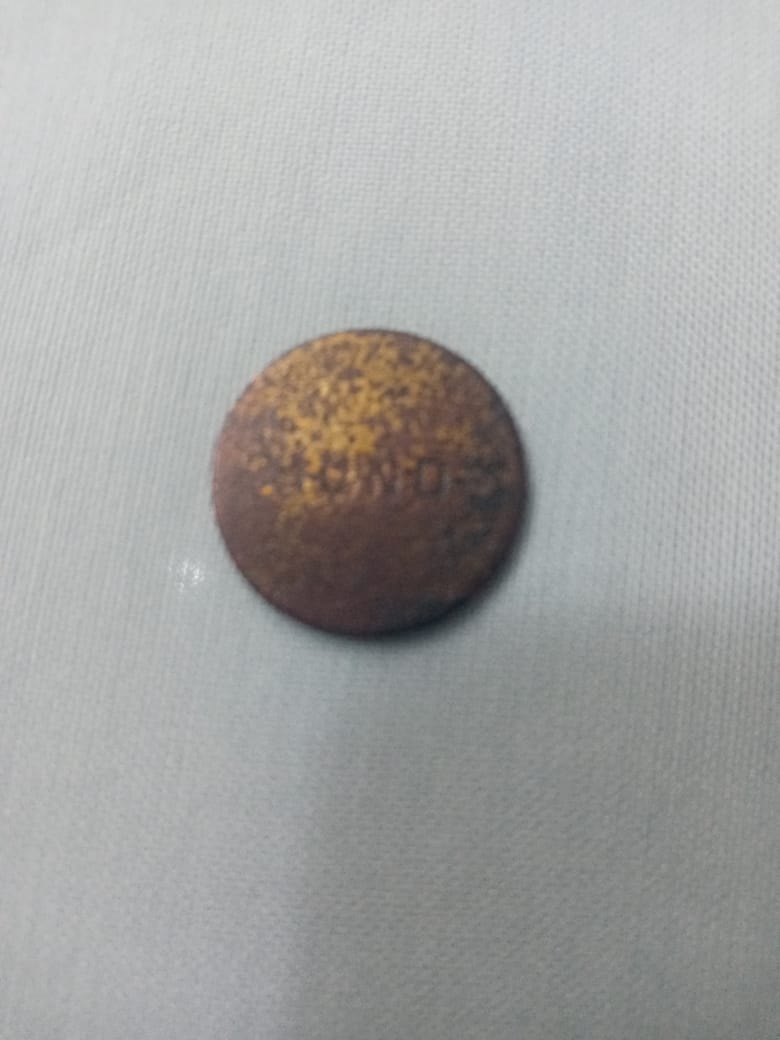Moeda encontrada pelo detectorista