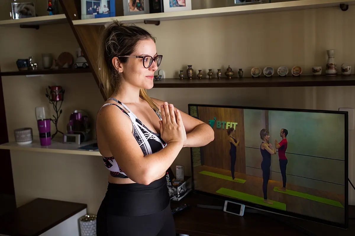 Certifique-se que tem espaço suficiente para treinar em casa