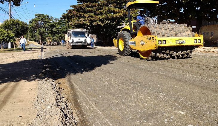 Obras no município.