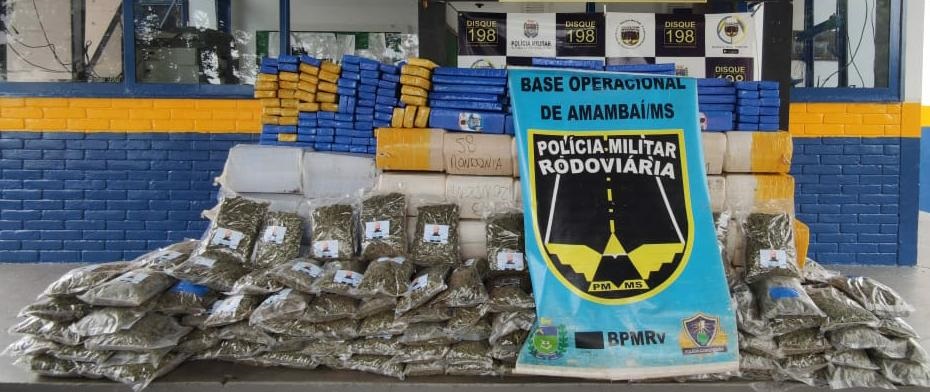 Cerca de 75% das drogas apreendidas na Operação Fronteiras e Divisas Integradas I foram interceptadas no MS