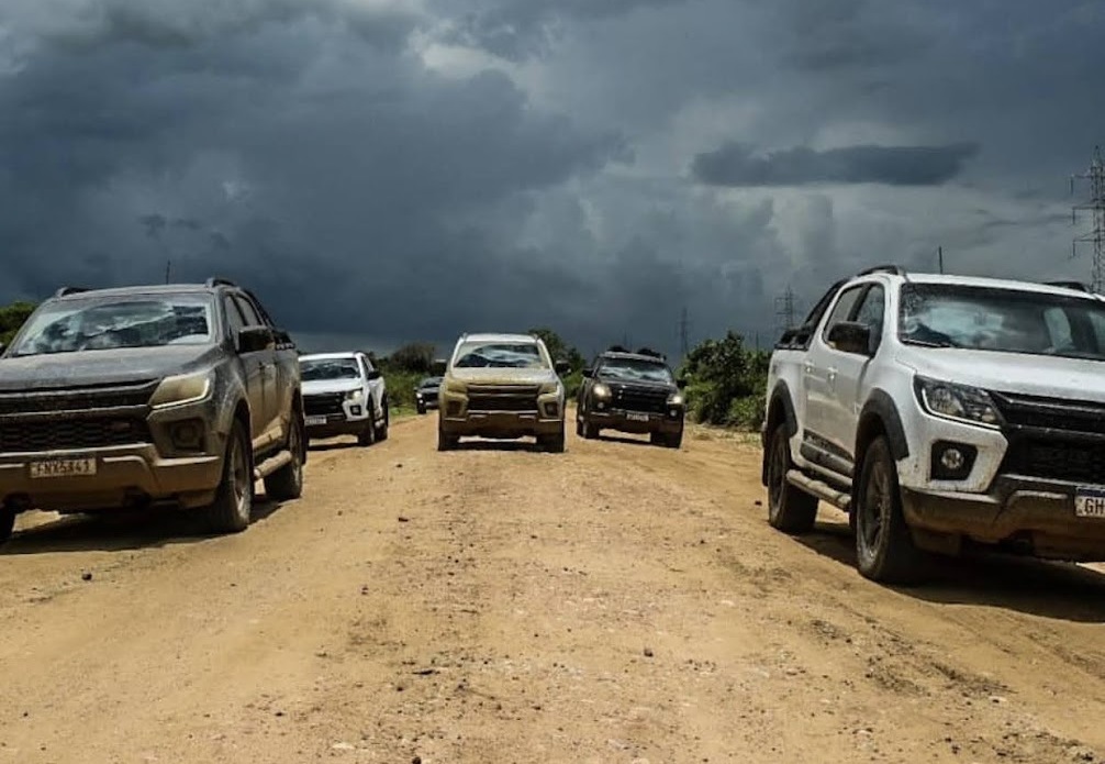 Caravana da versão Z71 durante expedição no pantanal do Mato Grosso do Sul 