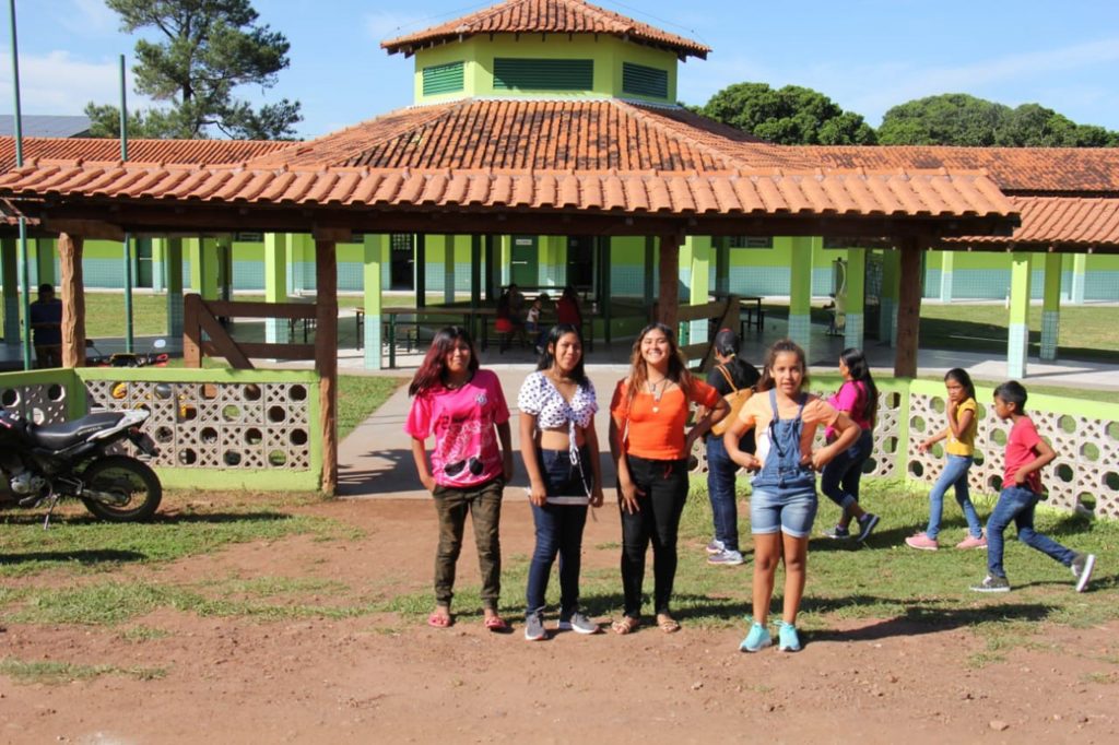 Centro Cultural Kadiweu na Aldeia Alves de Barros, em Porto Murtinho, revitalizado pelo Governo do Estado.