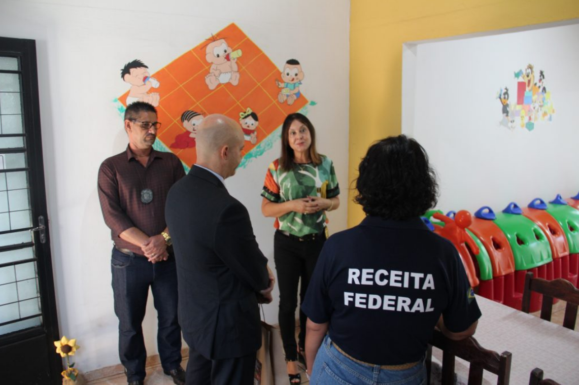 Na oportunidade, os representantes da Receita Federal conheceram os setores da unidade penal.