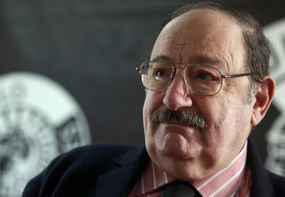 O escritor italiano Umberto Eco em foto de 2010.