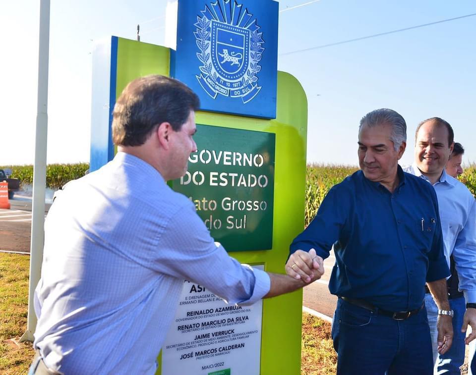 O Governador Reinaldo Azambuja aproveitou a ocasião para entregar mais investimentos no Estado.