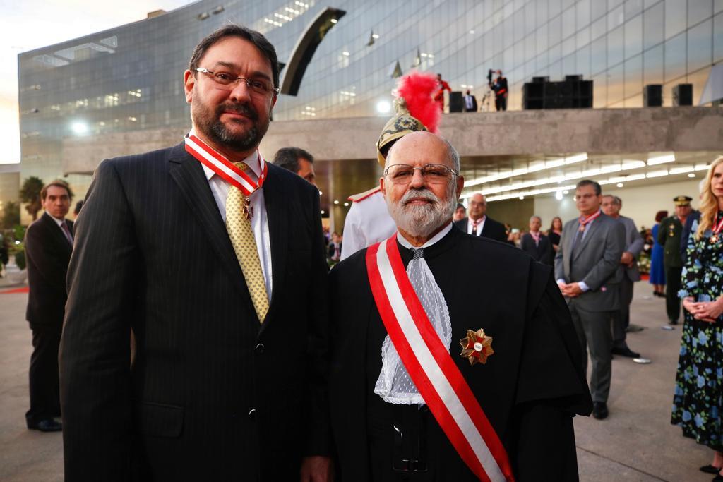 Sérgio Longen e o ministro do TST, Renato Lacerda Paiva