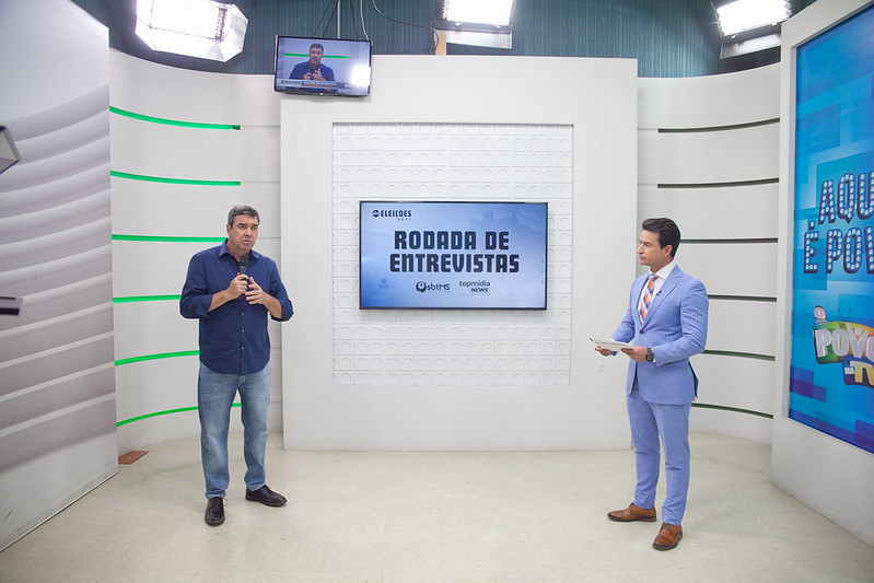 Eduardo Riedel (PSDB), candidato ao Governo de Mato Grosso do Sul pela Coligação Trabalhando por um Novo Futuro (Número 45), concedeu nesta segunda-feira (5) uma entrevista ao apresentador Tatá Marques, no programa 
