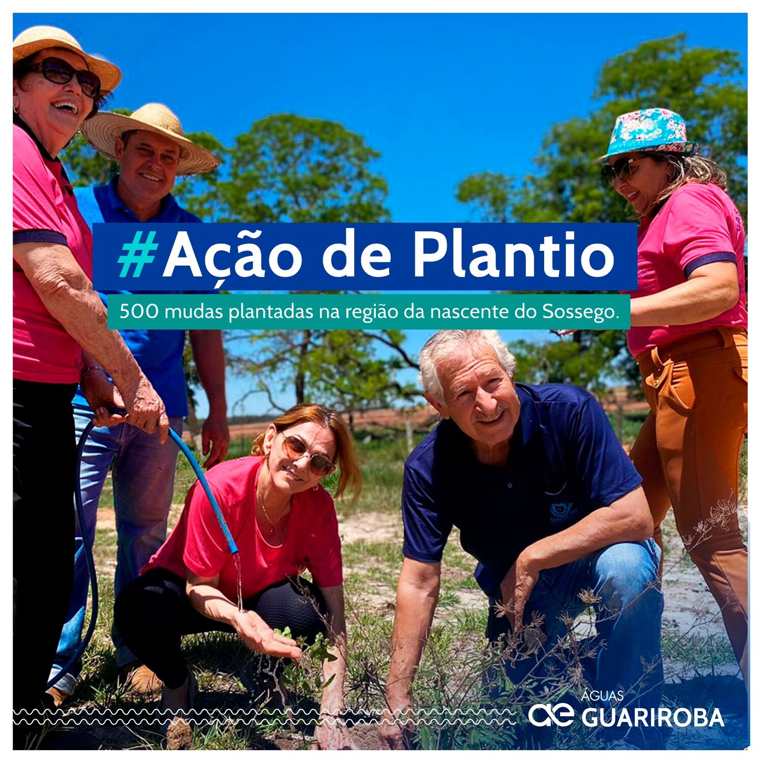 Em parceria com Rotary e Casa da Amizade, Águas Guariroba planta 500