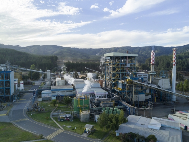 Sede da empresa Arauco Celulose no Chile, chegando em no município de Inocência no Mato Grosso do Sul