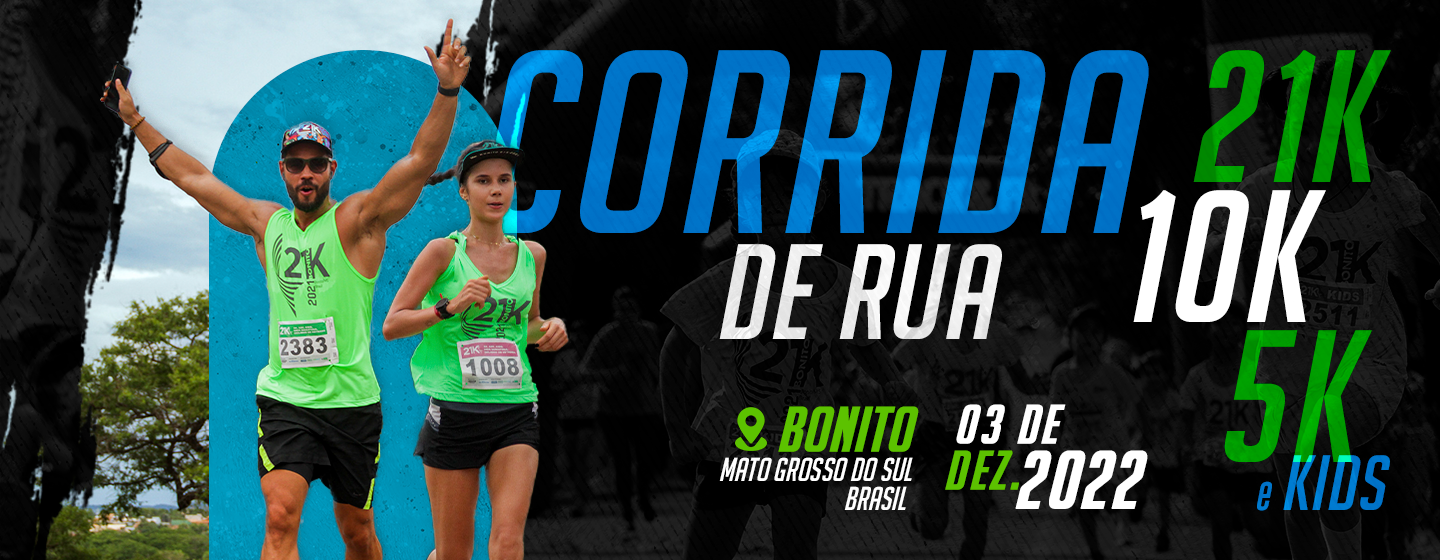 Banner da Corrida Bonito 21K