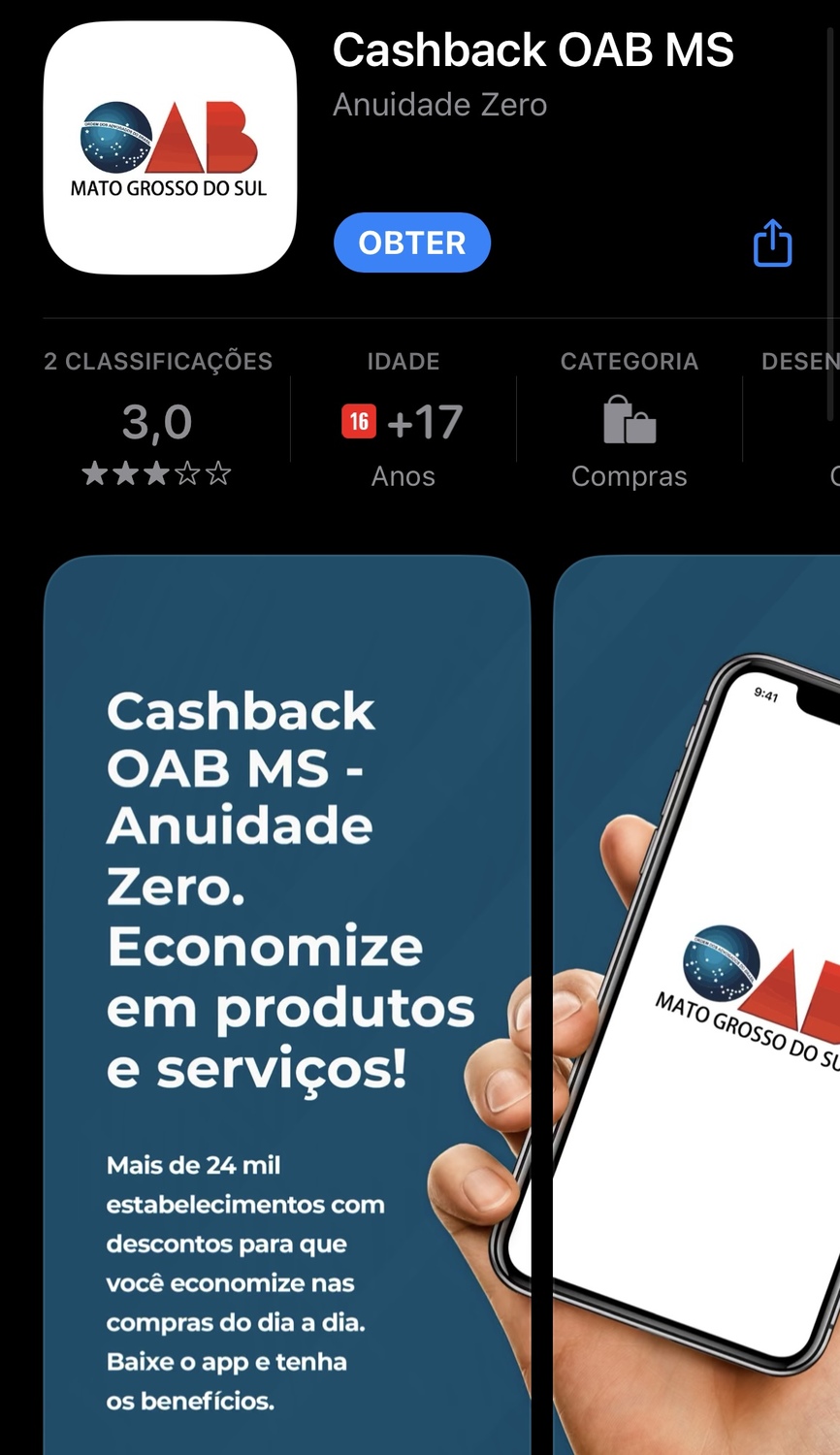 Aplicativo cashback que oferece descontos e pode zerar a anuidade