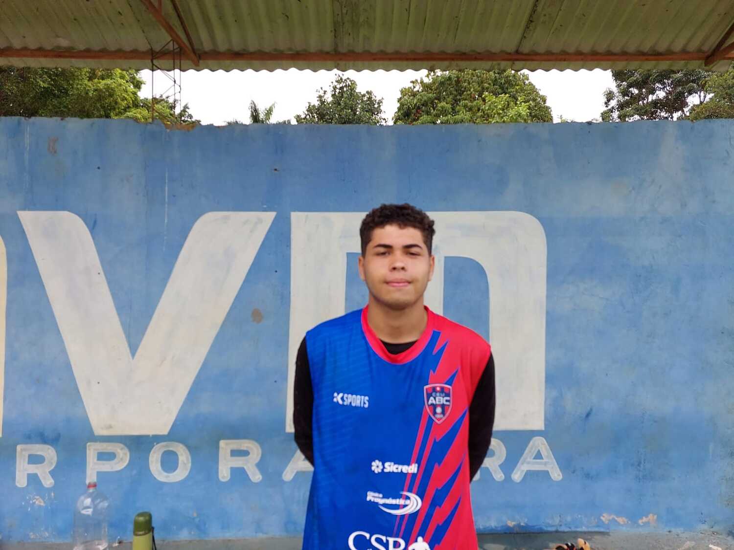 O goleiro Joel Alexandre, de 18 anos